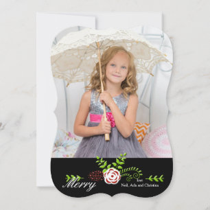 Festividades Cartão de Fotos de Feriado com Sentimentos Doces