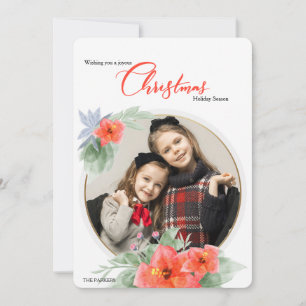Festividades Cartão de Fotos de Férias Alegres