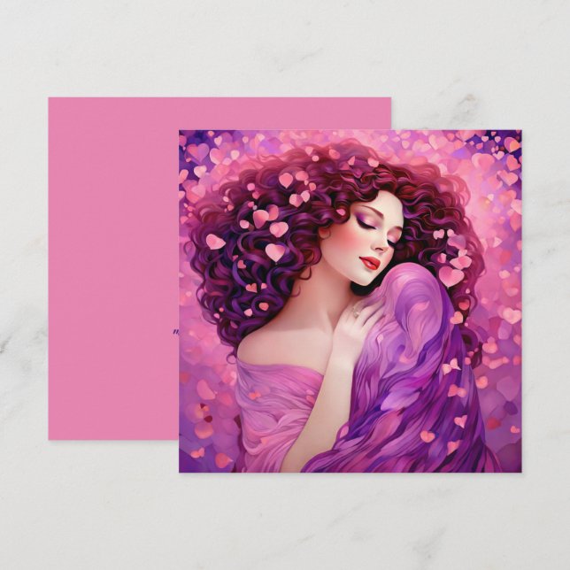 Festividades Cartão de Galentine "Para Sempre Você" (Frente/Verso)