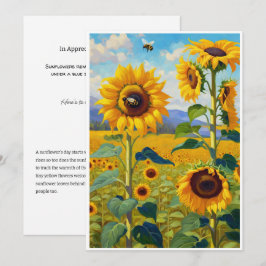 Festividades Cartão De Girassol A Nota De Cheio