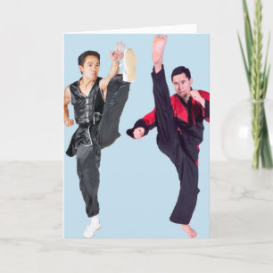 FESTIVIDADES CARTÃO DE GREETING DE ARTES MARCIAIS DO ENCHIMENTO