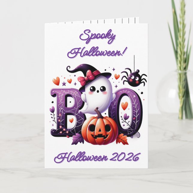 Festividades Cartão de Halloween (Frente)
