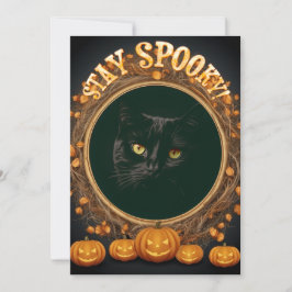 Festividades Cartão de Halloween. Continue assustador!