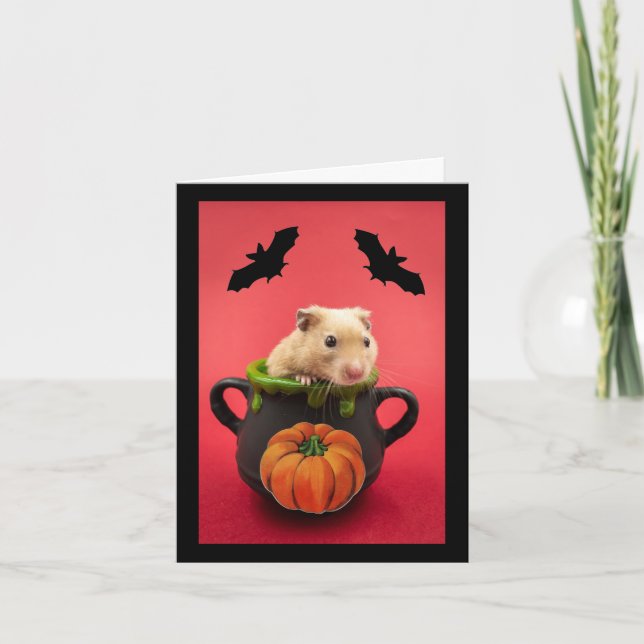Festividades Cartão de Halloween Feliz Hammie (Frente)