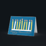 Festividades Cartão de Hannukah<br><div class="desc">O cartão feliz de Hannukah pode ser personalizado e personalizado com seu muito para possuir a mensagem especial.</div>