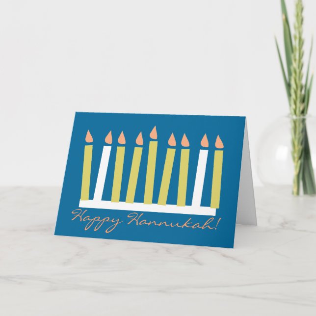 Festividades Cartão de Hannukah (Frente)