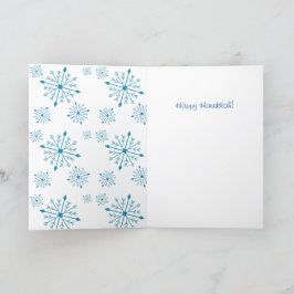 Festividades Cartão de Hannukah 13 cm X 18 cm em branco