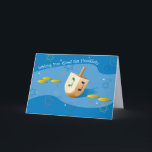 Festividades Cartão de Hanukkah com Dreidel<br><div class="desc">Este é um dos nossos muitos cartões de Hanukkah e de Hanukkah/Natal.  Estão igualmente disponíveis como ecards em www.OurJewishCommunity.org</div>