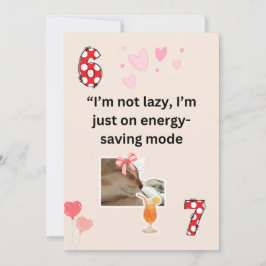 Festividades Cartão de Humor Modo de Economia de Energia de Gat