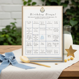 Festividades Cartão de jogo de Bingo de aniversário espacial pa