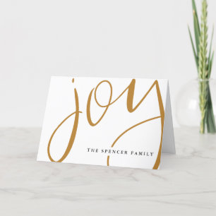 Festividades Cartão de Joy com Letra Mão