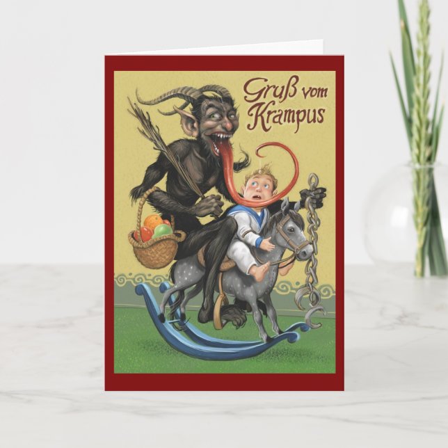Festividades Cartão de Krampus (Frente)