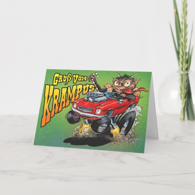 Festividades Cartão de Krampus (Frente)