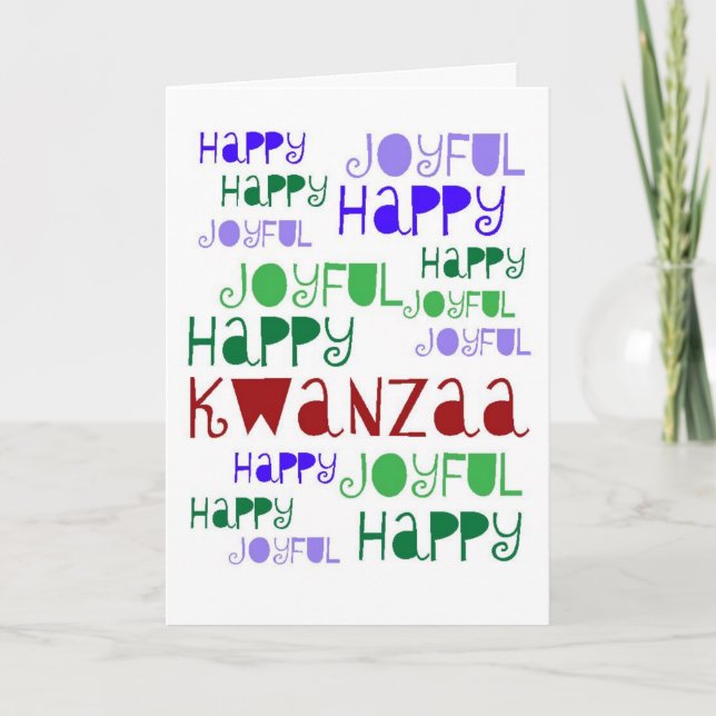 Festividades Cartão de Kwanzaa (Frente)