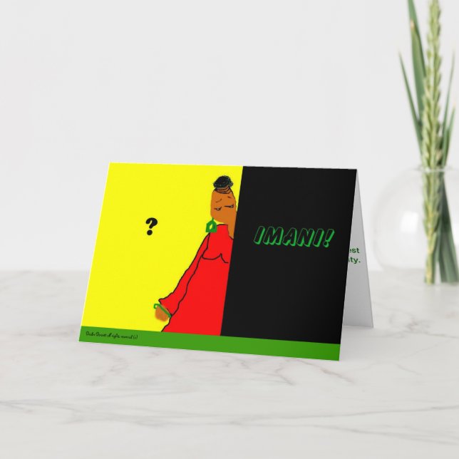 FESTIVIDADES CARTÃO DE KWANZAA (Frente)
