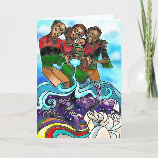 Festividades Cartão de Kwanzaa do "Libation" (Frente)