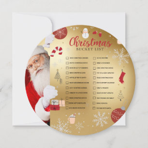 Festividades Cartão de Lista de Natal