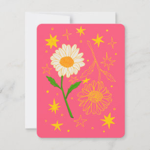 Festividades Cartão de Mês de Aniversário de Abril (Daisy)