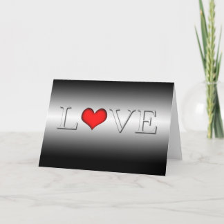 Festividades Cartão de Namorados "Amor" Preto e Branco