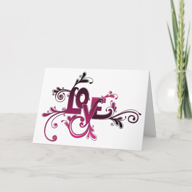 Festividades Cartão de Namorados de Amor (Frente)