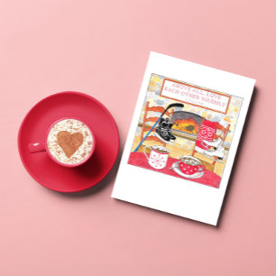 Festividades Cartão de Namorados de amor caloroso
