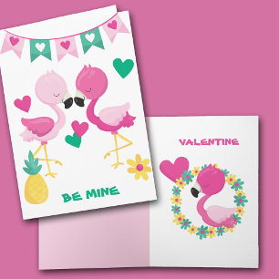 Festividades Cartão de Namorados para Crianças Flamingo Rosa