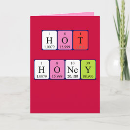 Festividades Cartão de Namorados periódica de mesa Hot Honey