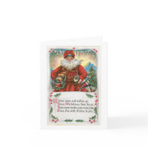 Cartão de Natais vintages - Desejos vêm e Desejam 