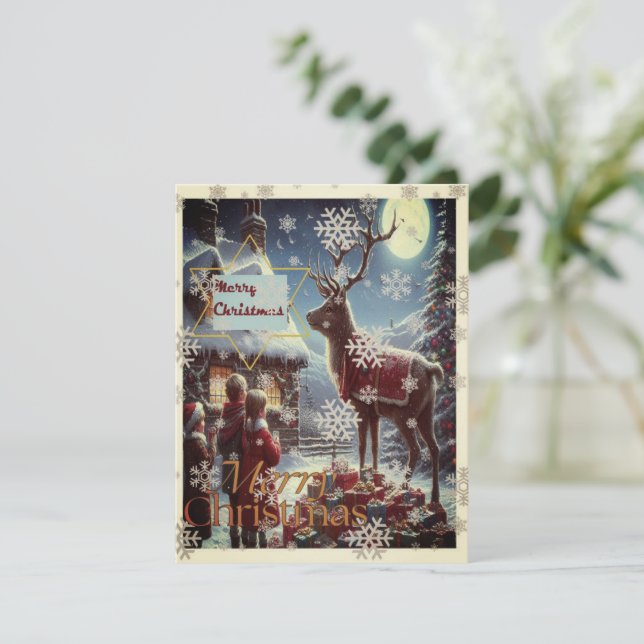 Festividades Cartão de Natal (Em pé/Frente)