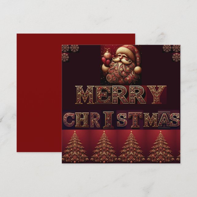 Festividades Cartão de Natal (Frente/Verso)