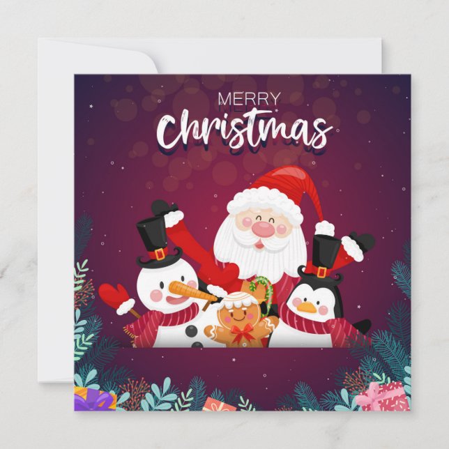 Festividades Cartão de Natal (Frente)