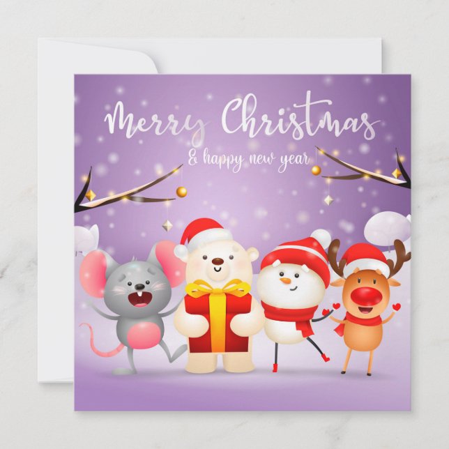 Festividades Cartão de Natal (Frente)