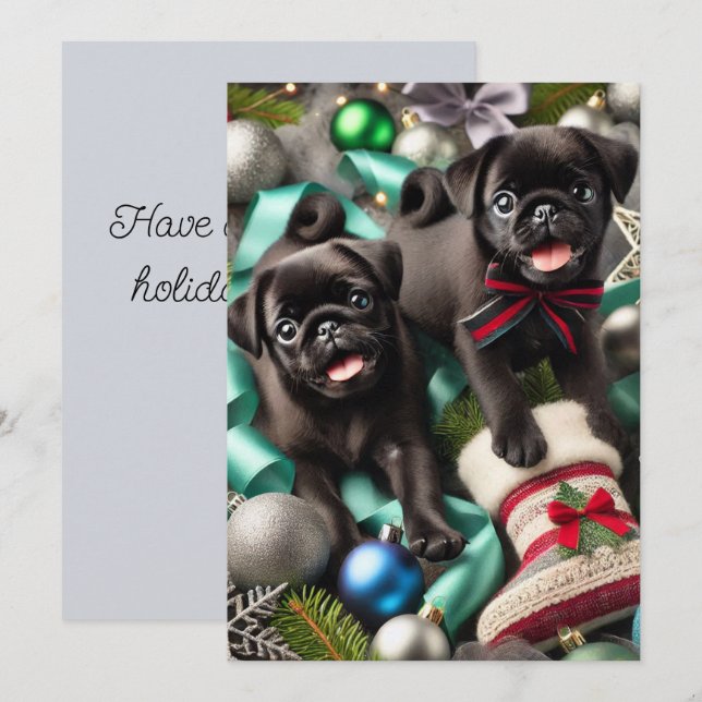 Festividades Cartão de Natal 13 x 18 cm (Frente/Verso)