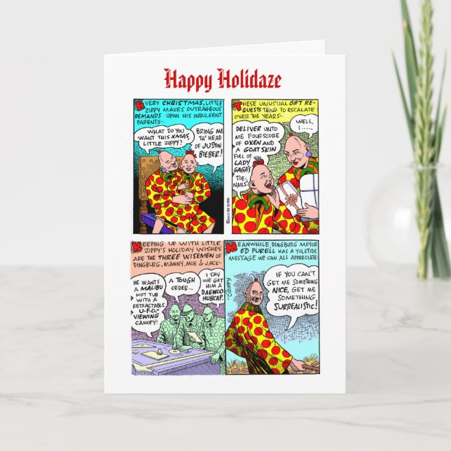 Festividades Cartão de Natal 2011 Zippy (Frente)