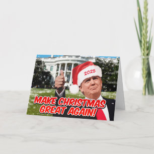 Festividades Cartão de Natal 2021 do Funny Donald Trump