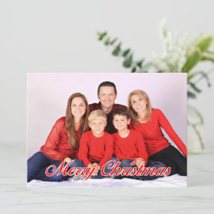 Festividades Cartão de Natal 7x5 com Foto Completa