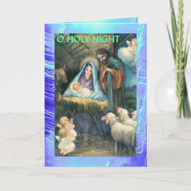 Festividades Cartão de Natal - 8 de 9 - Natividade Vitoriana (Frente)