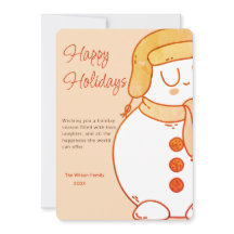 Cartão de Natal Abraço de Inverno