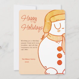 Festividades Cartão de Natal Abraço de Inverno