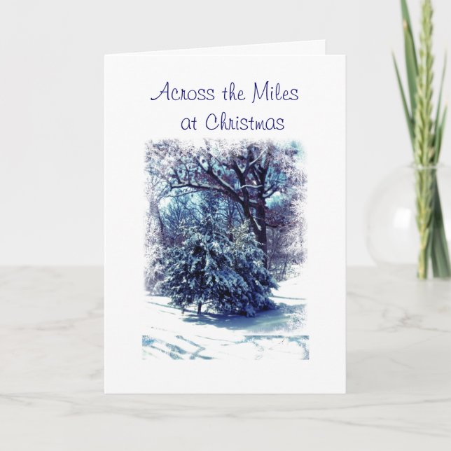 Festividades Cartão de Natal Across the Miles (Frente)