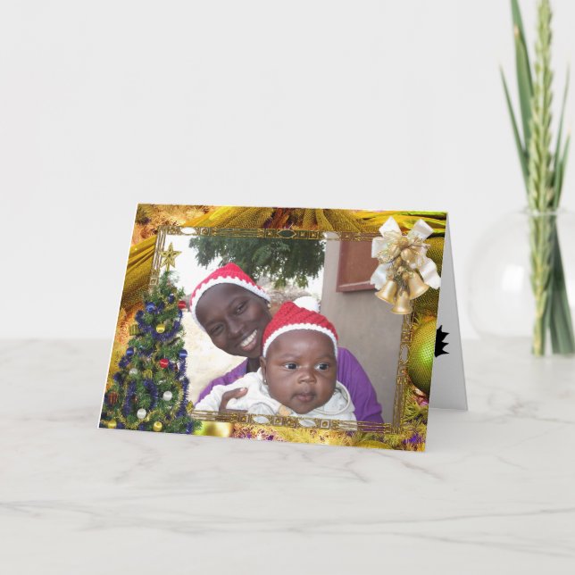 Festividades Cartão de Natal Africano (Frente)