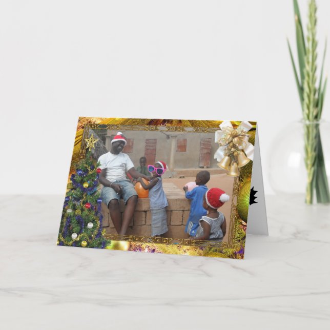 Festividades Cartão de Natal Africano (Frente)