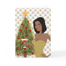 Cartão de Natal Afro-Americano