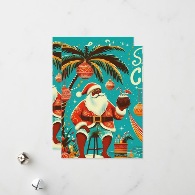 Festividades Cartão de Natal Alegre (Frente/Verso In Situ)