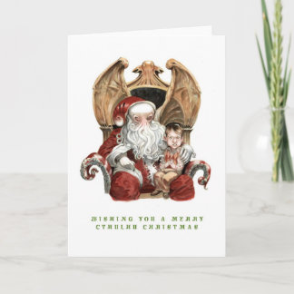 Festividades Cartão de Natal alegre de Cthulhu