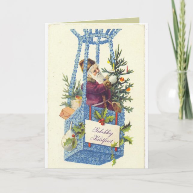 Festividades Cartão de Natal Alemão (Frente)