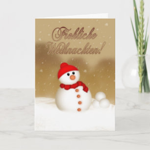 Festividades Cartão de Natal alemão - Gesegnete Weihnachten und