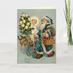 Festividades Cartão de Natal Alemão Vintage