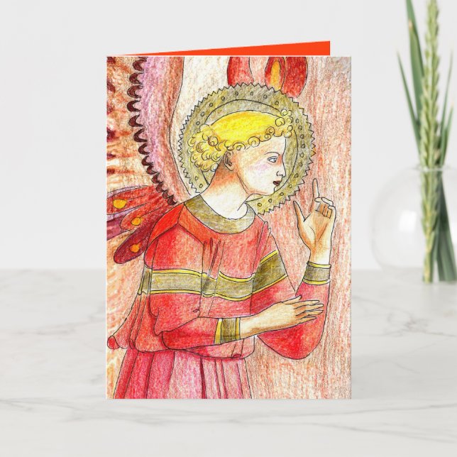 Festividades Cartão de Natal Angel (Frente)