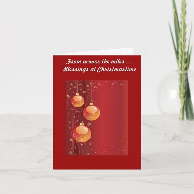 Festividades Cartão de Natal Ao Longo Do Milho (Frente)